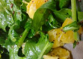 Ensalada de espinaca y naranja