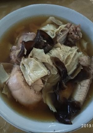 Foto resep 46. Sop Ayam Babi Kembang Tahu Jamur (Non Halal)