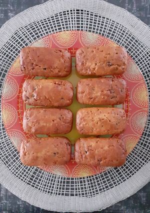 Une photo de Petits Cakes au Pralin et Pépites de Chocolat / Healthy