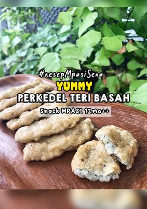 Foto resep PERKEDEL TERI BASAH - Snack MPASI 12mo++ #resepMpasiSena