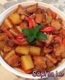 Thịt kho củ cải và cà rốt