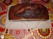 Una foto de budín de naranja y miel