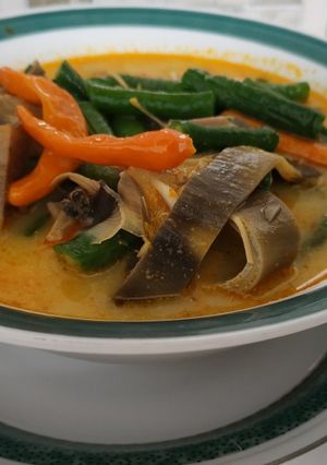 Foto resep Lodeh ontong/jantung pisang kepok...