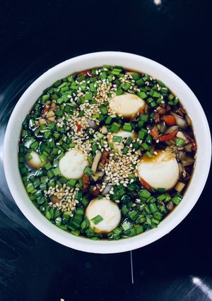 Hình của món Trứng cút ngâm nước tương.