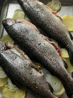 Una foto de Trucha a la Navarra, al horno!