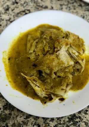 A picture of Eggless Parotta.