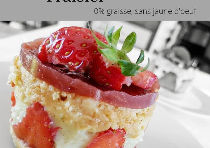 Fraisier 0% graisse, sans jaune d'oeuf