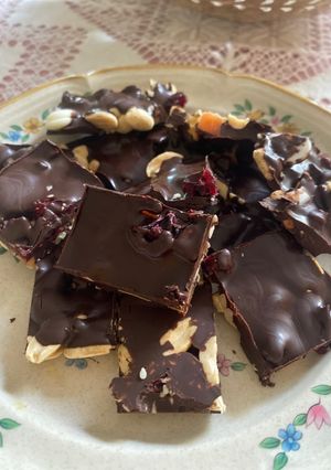 Una foto de Turrón de chocolate