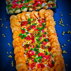 A picture of PAPDI DAHI BHALLA CHAAT BOARD : Perfect Festive Treat.