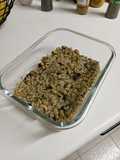 Arroz vaporizado con judías de carilla y verduras