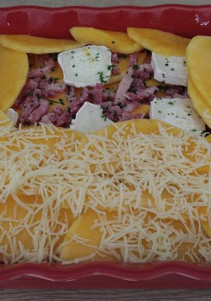 Une photo de Gratin de Butternut Chèvre & Lardons