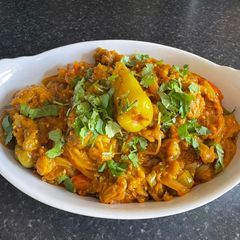A picture of Eggplant Curry: (Baingan bharta):.