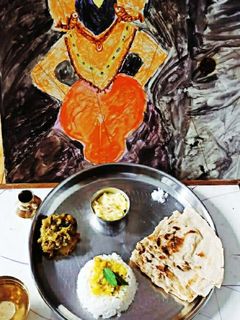 वांग्याचे भरीत आणि भाकरी (wangyache bharit ani bhakari recipe in marathi) रेसिपी चे मुख्य फोटो