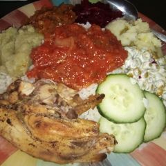 A picture of Oven grilled chicken.