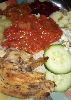 A picture of Oven grilled chicken.