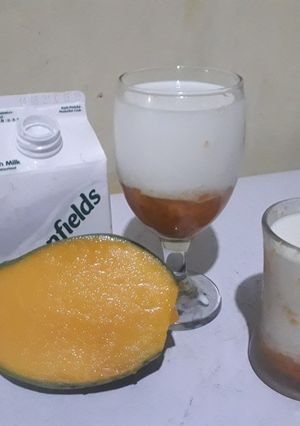 Foto resep 17#korean mango milk