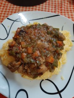Una foto de Polenta instantánea