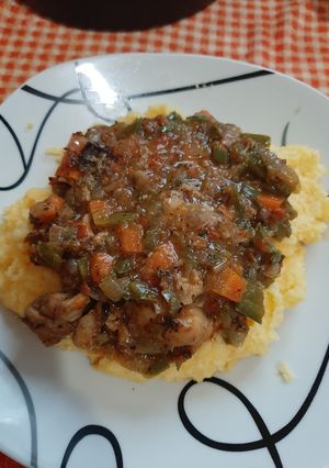 Una foto de Polenta instantánea