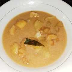 A picture of Kolak Pisang Kepok.