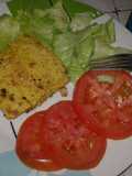 Emparedado de plátano con pollo o tuna