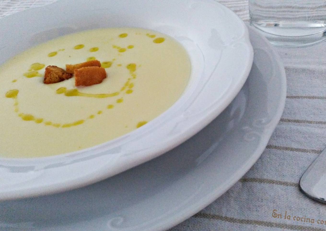 Crema de patata y cebolla