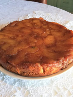 Fordított almatorta recept fotója
