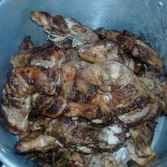 A picture of Braaied chicken.