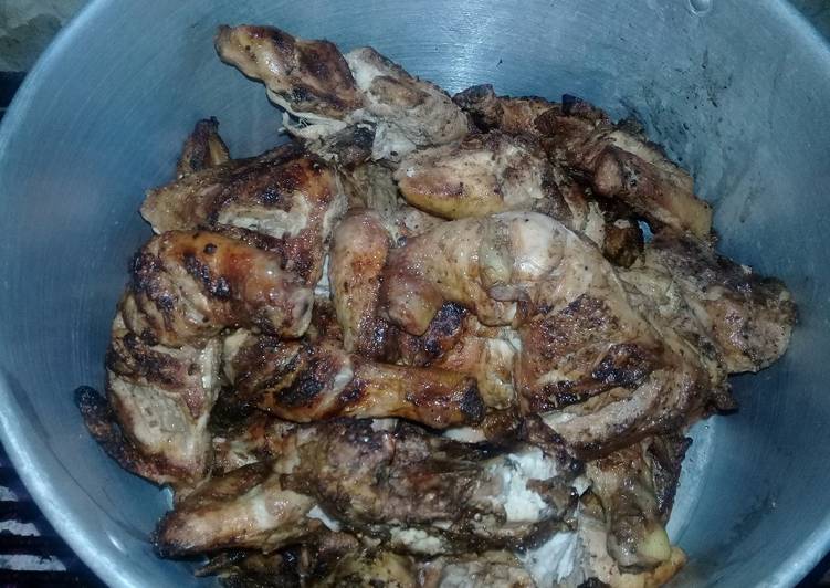 Braaied chicken