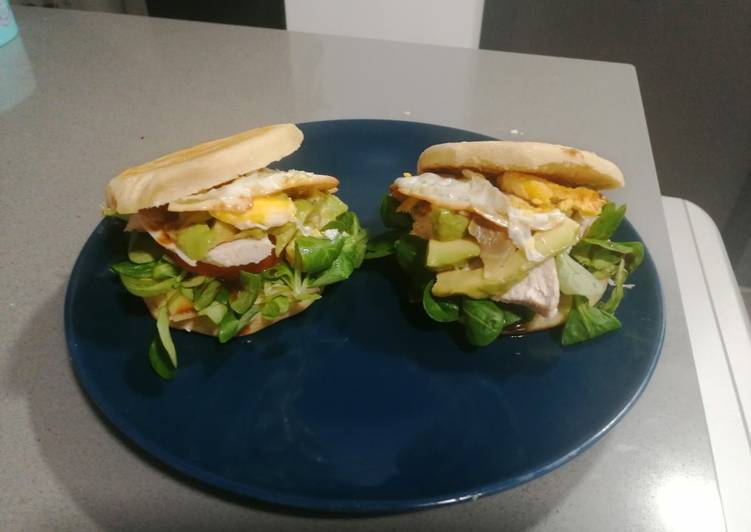 Hamburguesa con Pan sin Horno