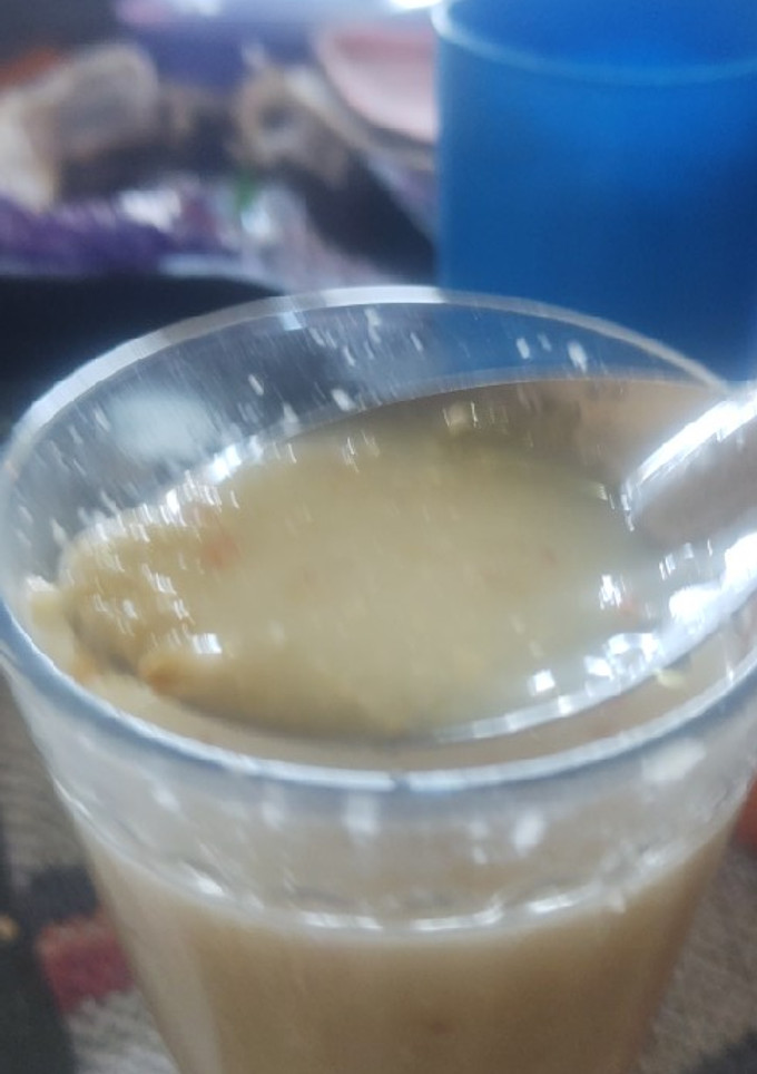 Una foto de Licuado de avena y manzana, en agua Pal' colesterol 🍎🍎