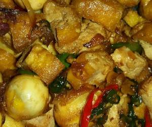 Resep mudah Tumis tahu telur puyuh Nikmat Lezat