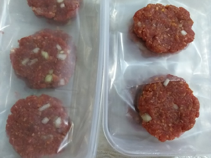 Cara Gampang Membuat Patty burger homemade Anti Gagal