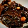 Romeritos navideños con garbanzos al mentidero