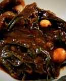 Romeritos navideños con garbanzos al mentidero