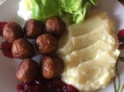 A picture of vegetarian meat balls