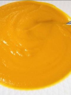 Una foto de Crema de calabaza