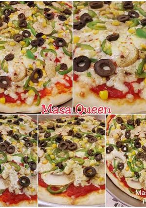 صورة لوصفة بيتزا الفصول الأربعة بالخضار