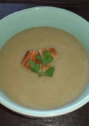 Una foto de Crema de berenjenas sin lácteos