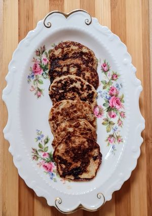 Una foto de Tortitas saludables de banana con batidora y hack 😉 sin harina ni azúcar 🍌 🥞 3 ingredientes
