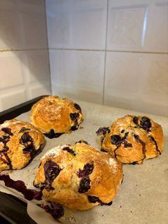 Φωτογραφία της συνταγής Blueberry bagel 🥯🫐