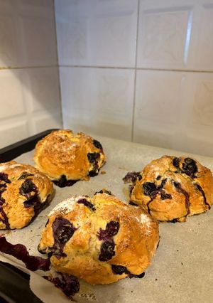 Φωτογραφία της συνταγής Blueberry bagel 🥯🫐