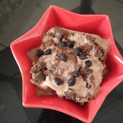 A picture of Chocolate brownie ice cream.