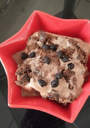 A picture of Chocolate brownie ice cream.