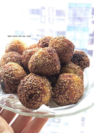 Hình của món Bánh khoai phô mai chảy.
