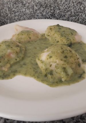 Una foto de Salsa crema de espinaca