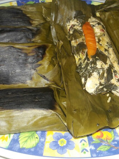Foto resep Pepes teri, tahu &daun singkong