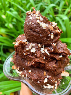 Una foto de Mousse de chocolate vegana!