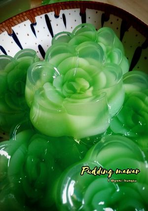 Foto resep Pudding mawar