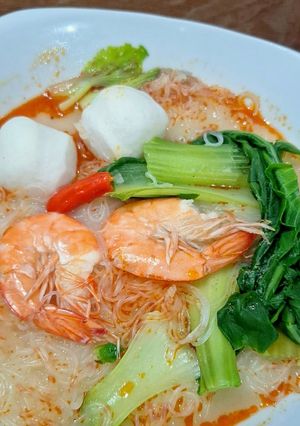 Foto resep Bihun Laksa Udang (Instan)▪︎