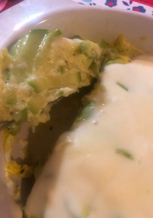 Una foto de Soufflé express de zucchini (microondas)